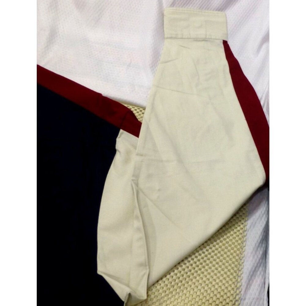 VTG NWT Bonanza By Wrangler Mens Western Shirt XL Colorblock Navy & Cream Embroi - Picture 13 of 14